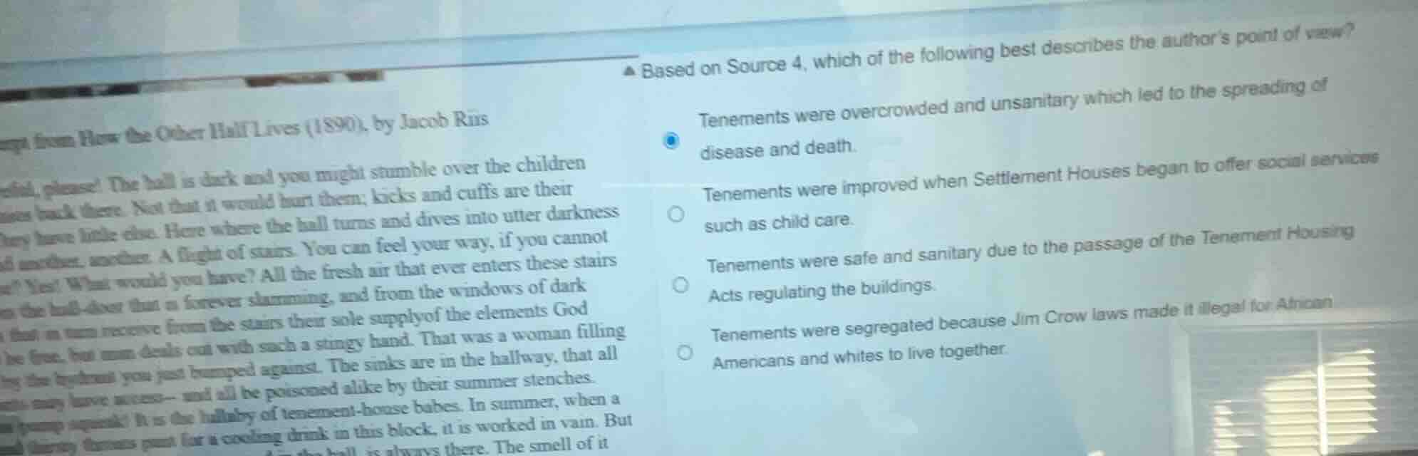 based on source 4, which of the following best describes the author’s p…