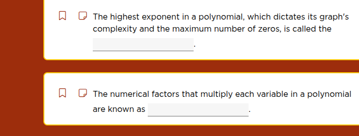the highest exponent in a polynomial, which dictates its graphs complex…