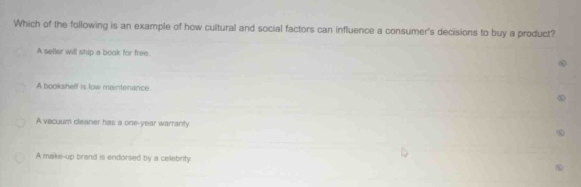 which of the following is an example of how cultural and social factors…