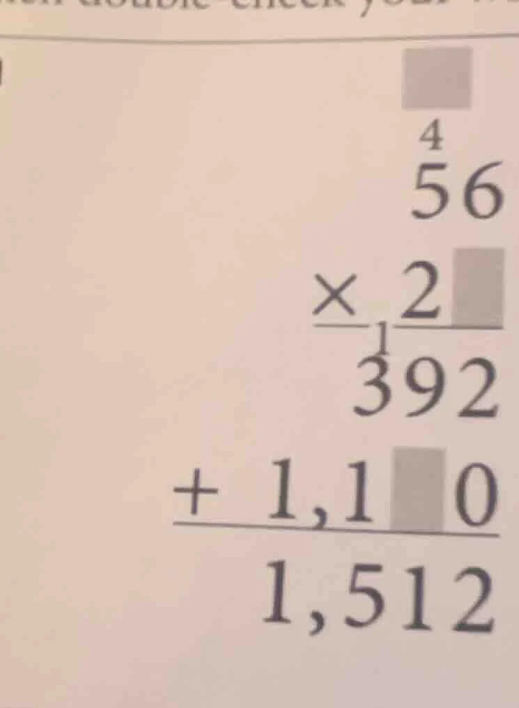 4 56 × 2 392 + 1,1 0 1,512