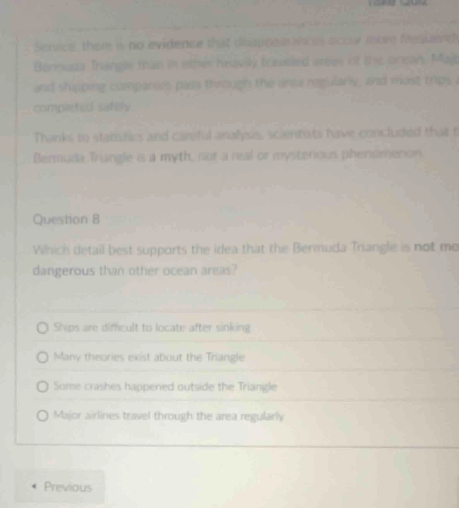 question 8 which detail best supports the idea that the bermuda triangl…