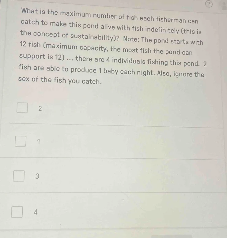 what is the maximum number of fish each fisherman can catch to make thi…