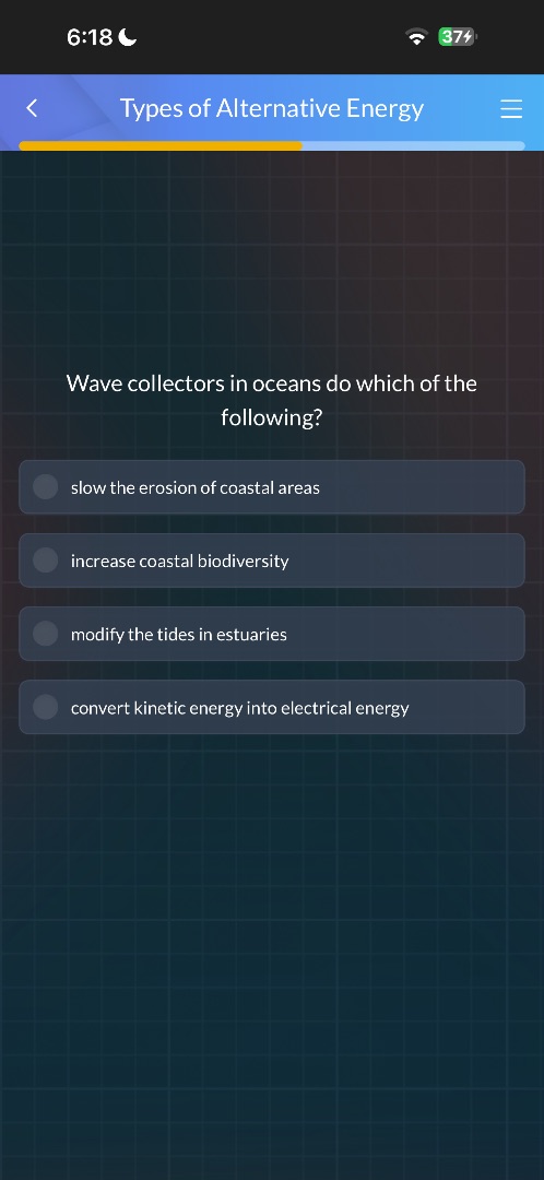 wave collectors in oceans do which of the following? slow the erosion o…