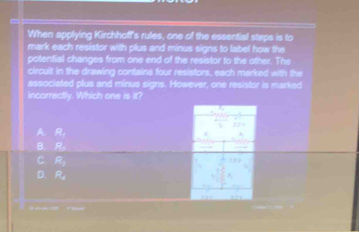 when applying kirchhoffs rules, one of the essential steps is to mark e…