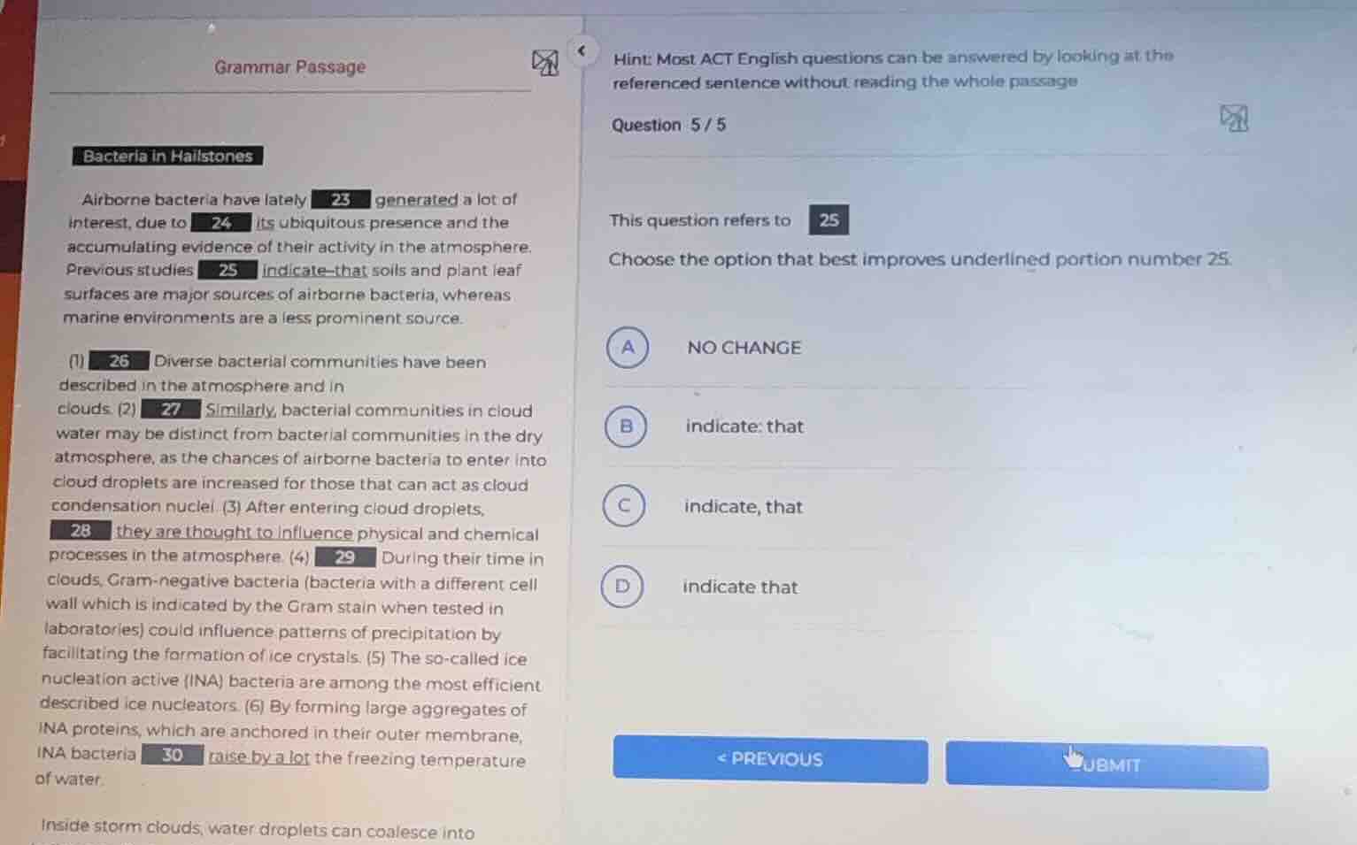 grammar passage bacteria in hailstones airborne bacteria have lately 23…