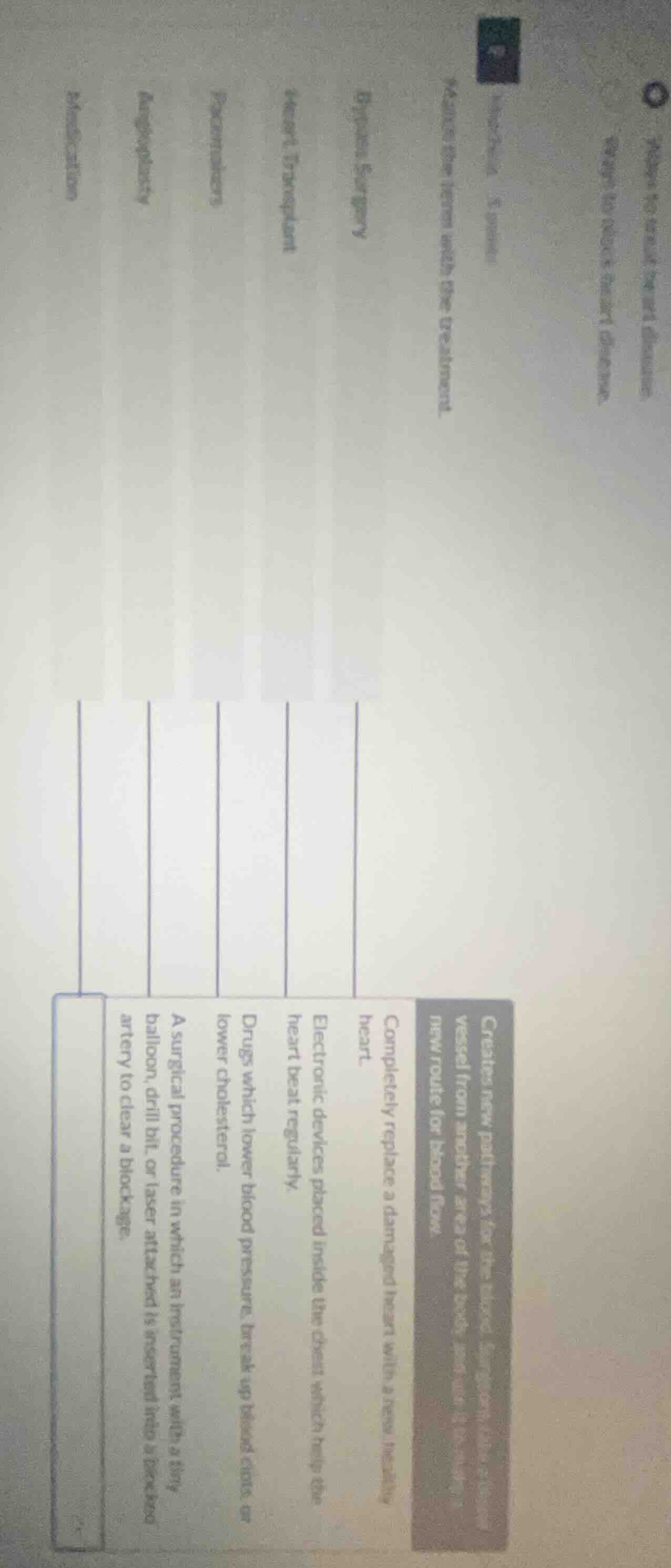 creates new pathways for the blood. surgeons take a section of a blood …