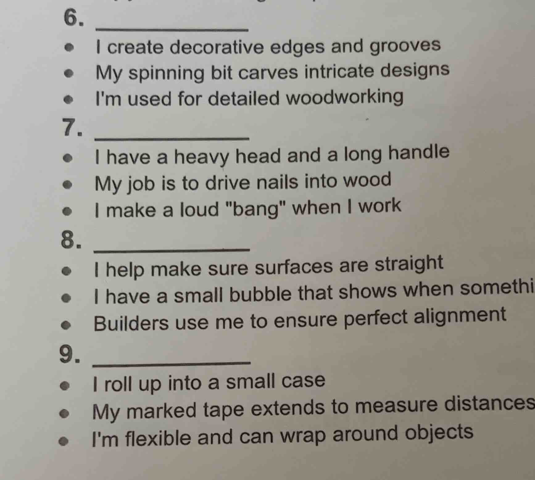 6. - i create decorative edges and grooves - my spinning bit carves int…