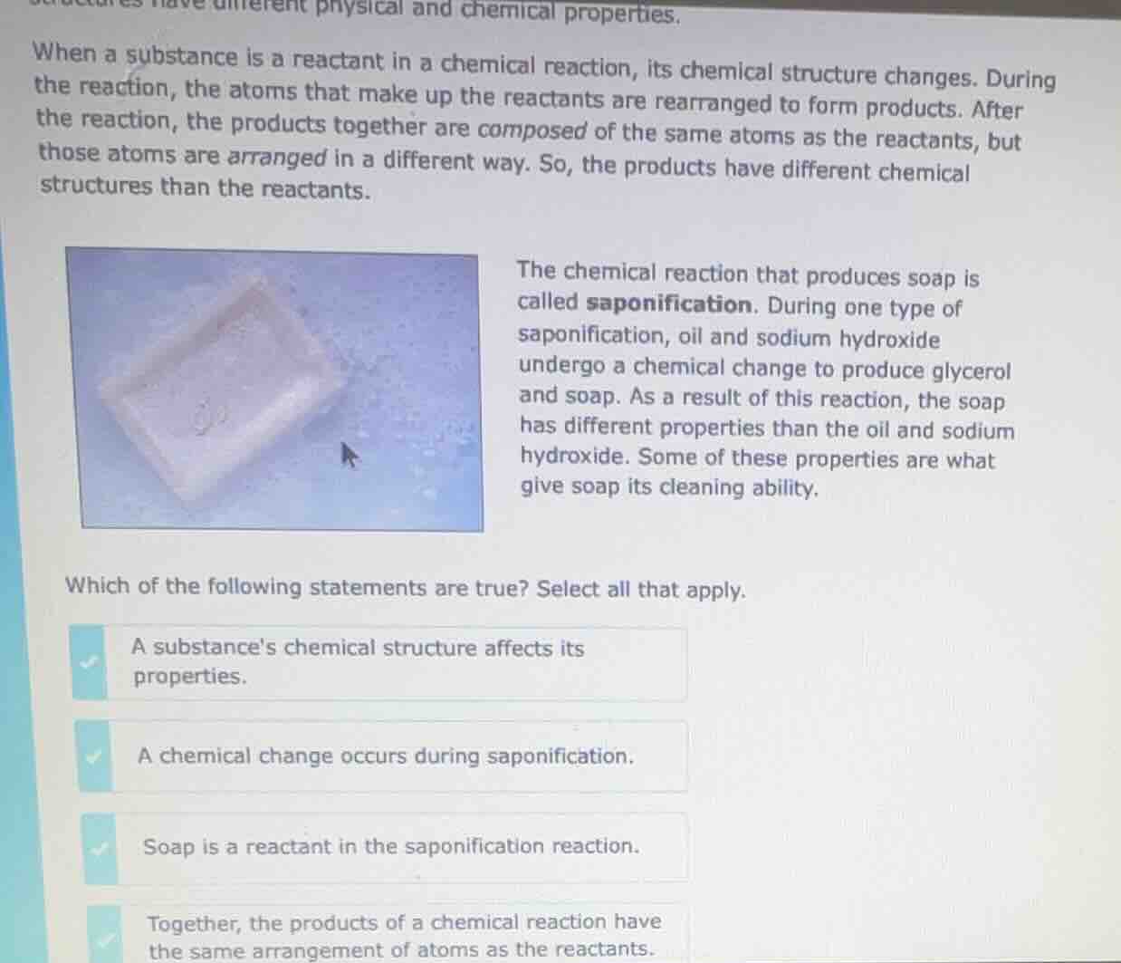 different physical and chemical properties. when a substance is a react…