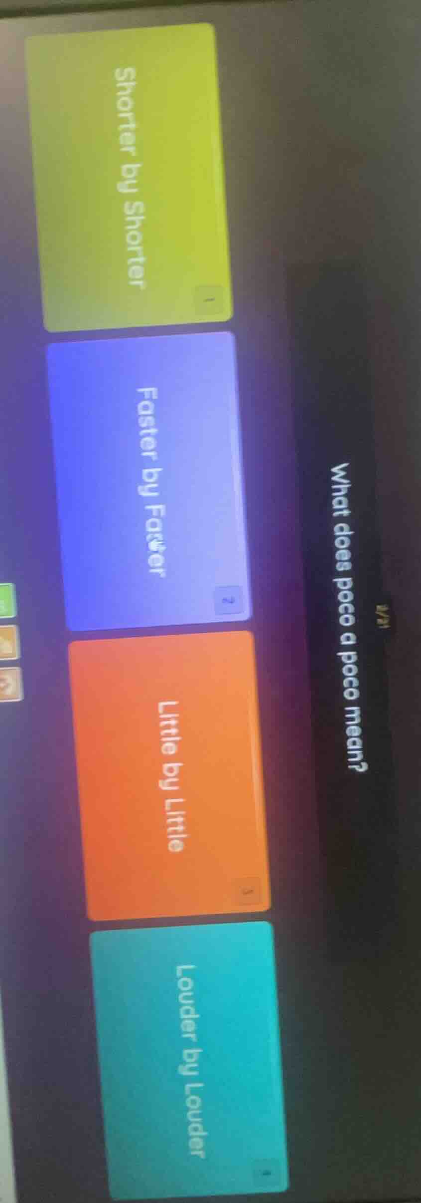 what does poco a poco mean? shorter by shorter faster by faster little …