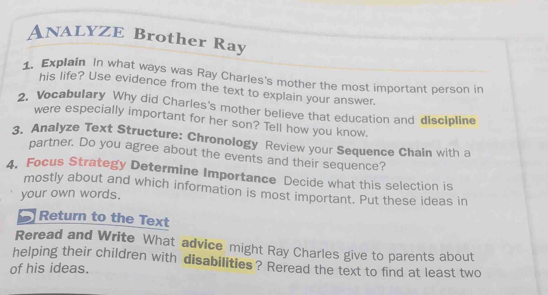 analyze brother ray 1. explain in what ways was ray charles’s mother th…