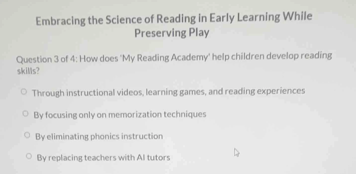 embracing the science of reading in early learning while preserving pla…