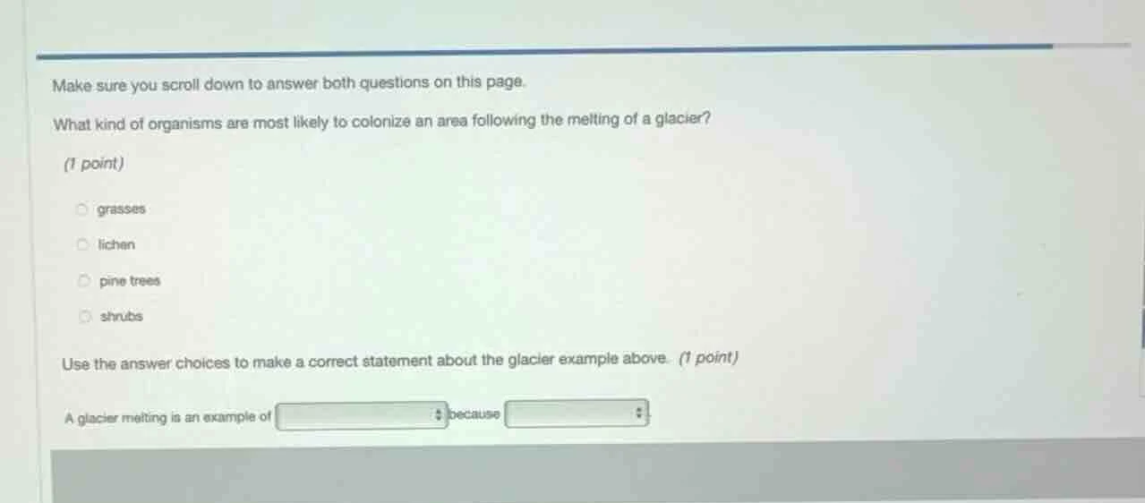 make sure you scroll down to answer both questions on this page. what k…