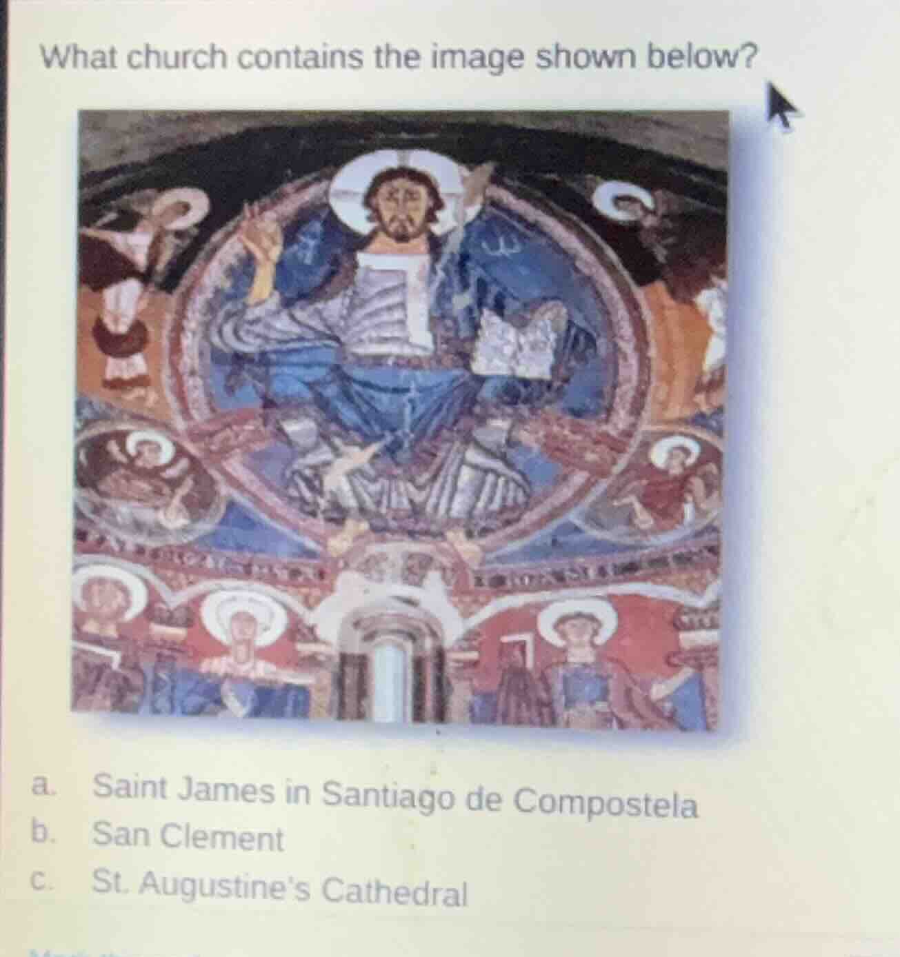 what church contains the image shown below? a. saint james in santiago …
