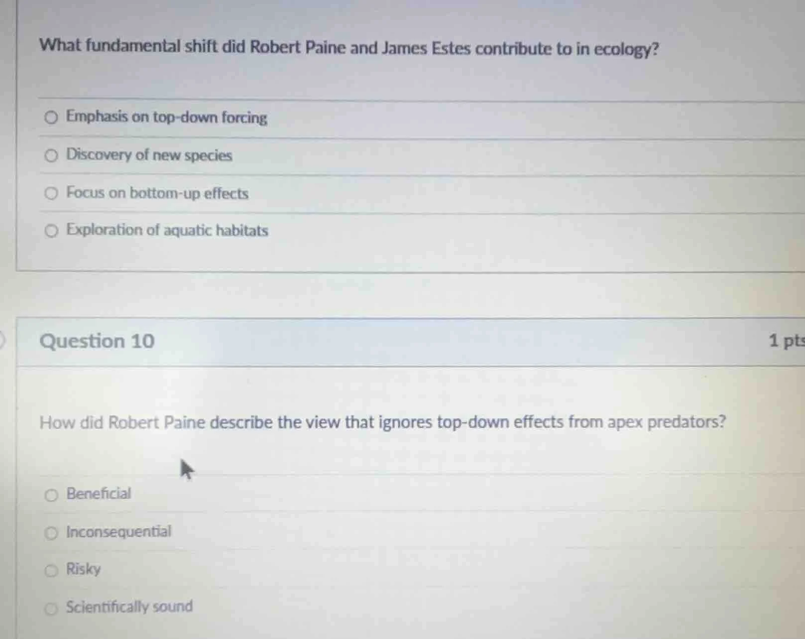 what fundamental shift did robert paine and james estes contribute to i…