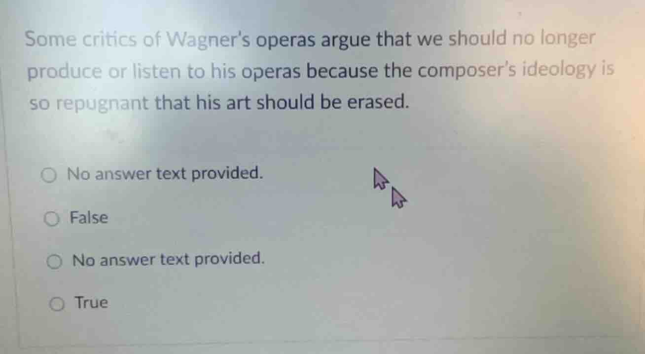 some critics of wagner’s operas argue that we should no longer produce …