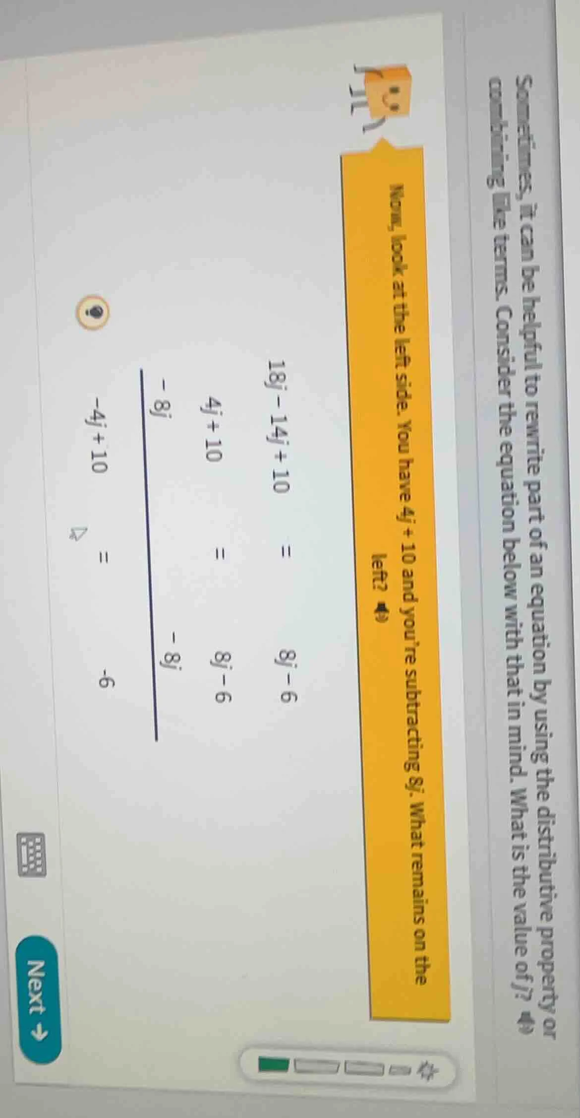 sometimes, it can be helpful to rewrite part of an equation by using th…
