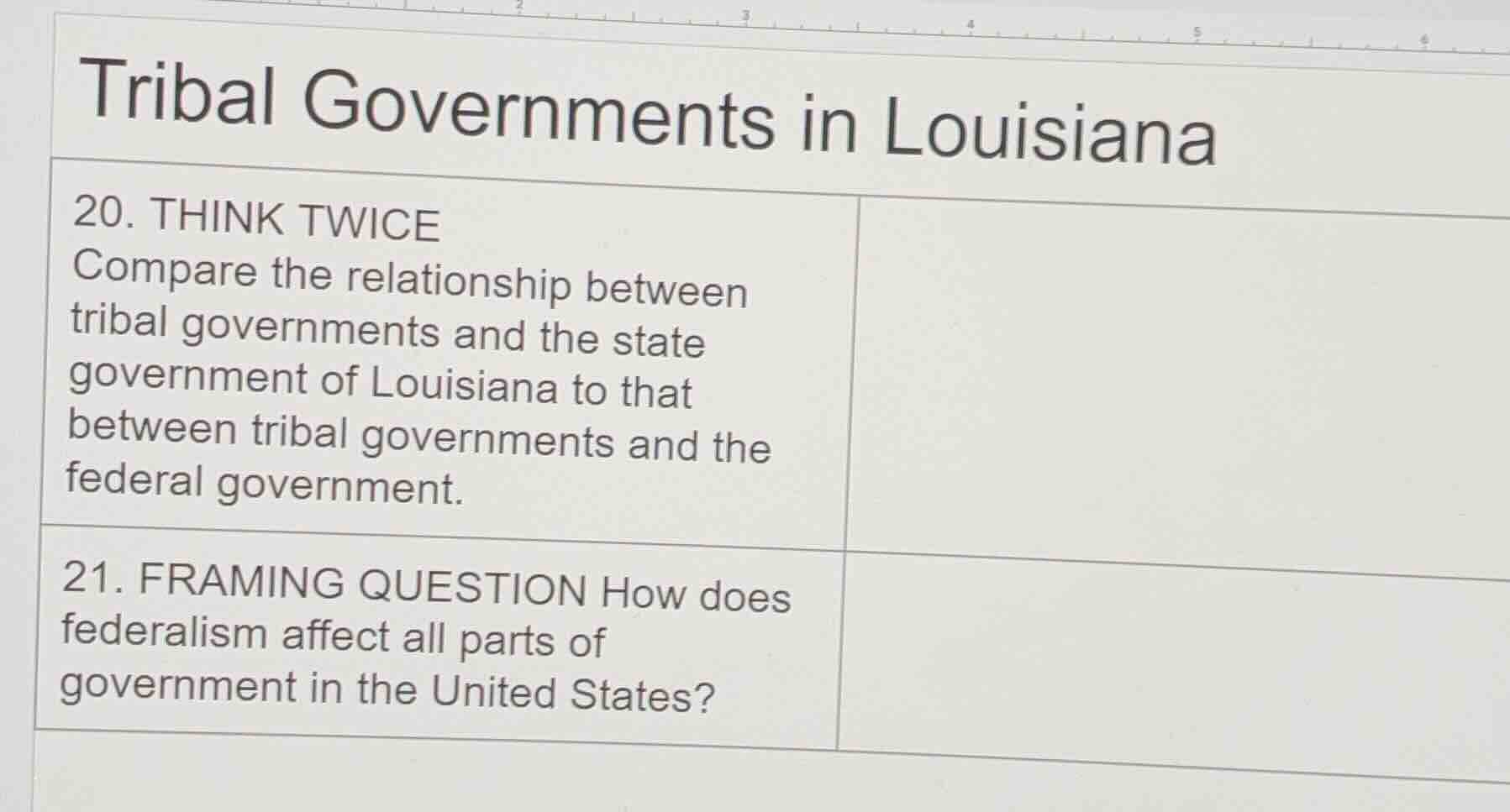 tribal governments in louisiana 20. think twice compare the relationshi…