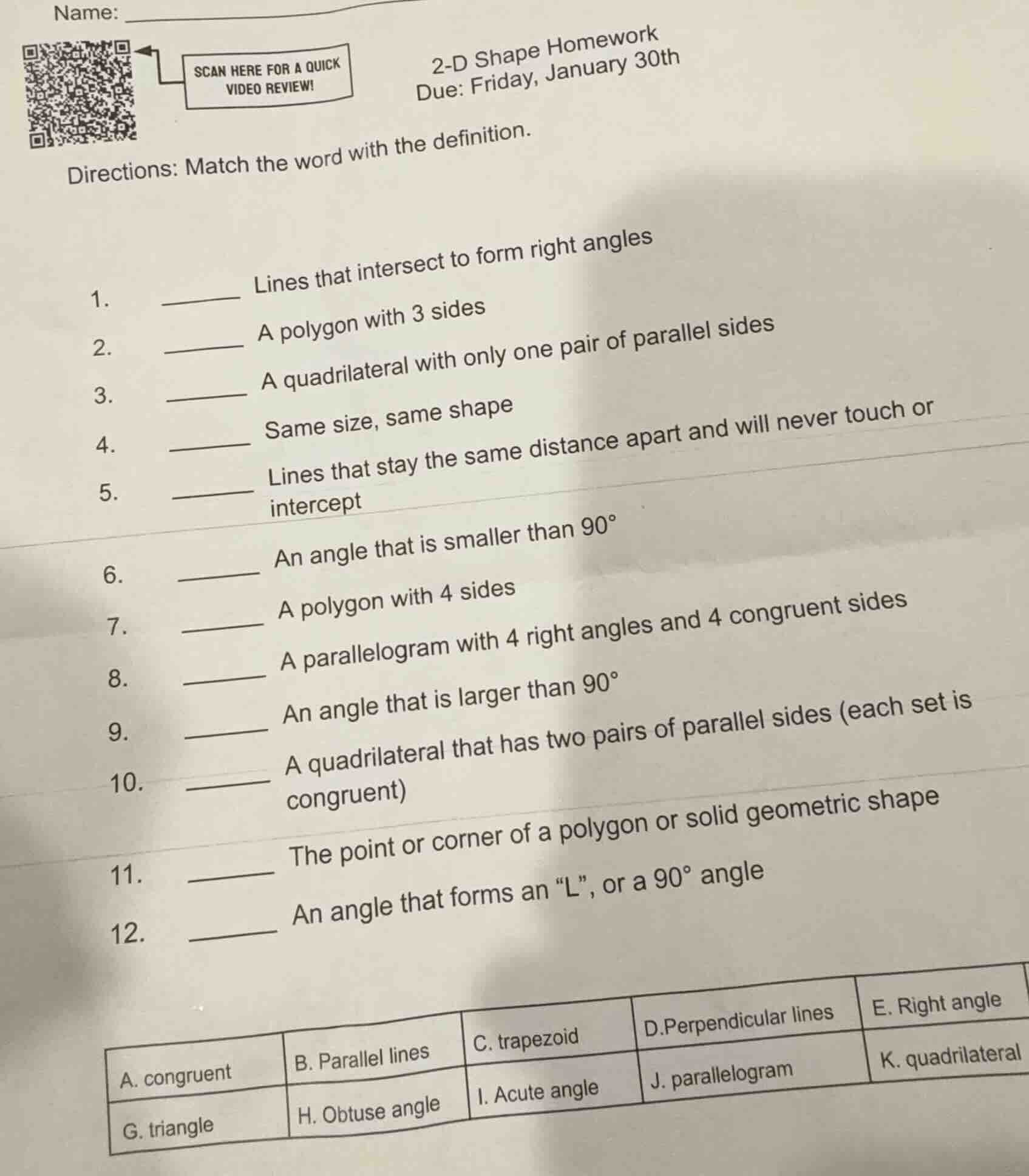 name: scan here for a quick video review! 2-d shape homework due: frida…