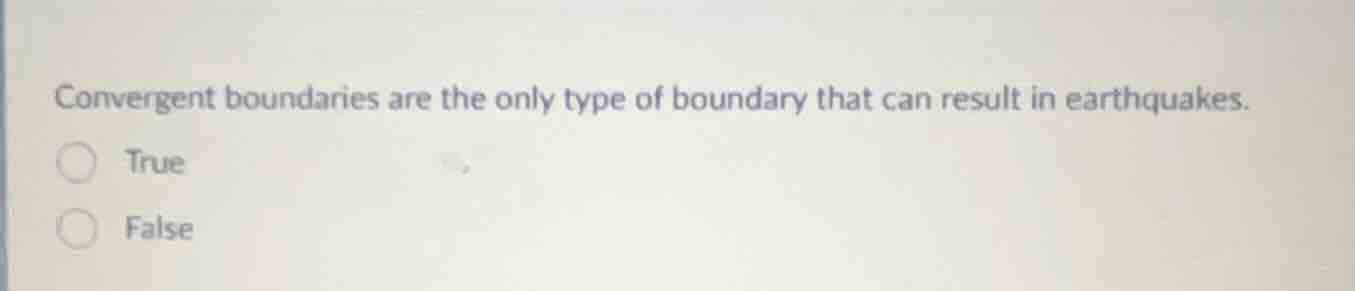 convergent boundaries are the only type of boundary that can result in …