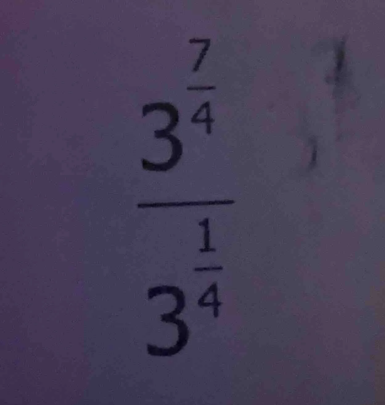 (\frac{3^{\frac{7}{4}}}{3^{\frac{1}{4}}})