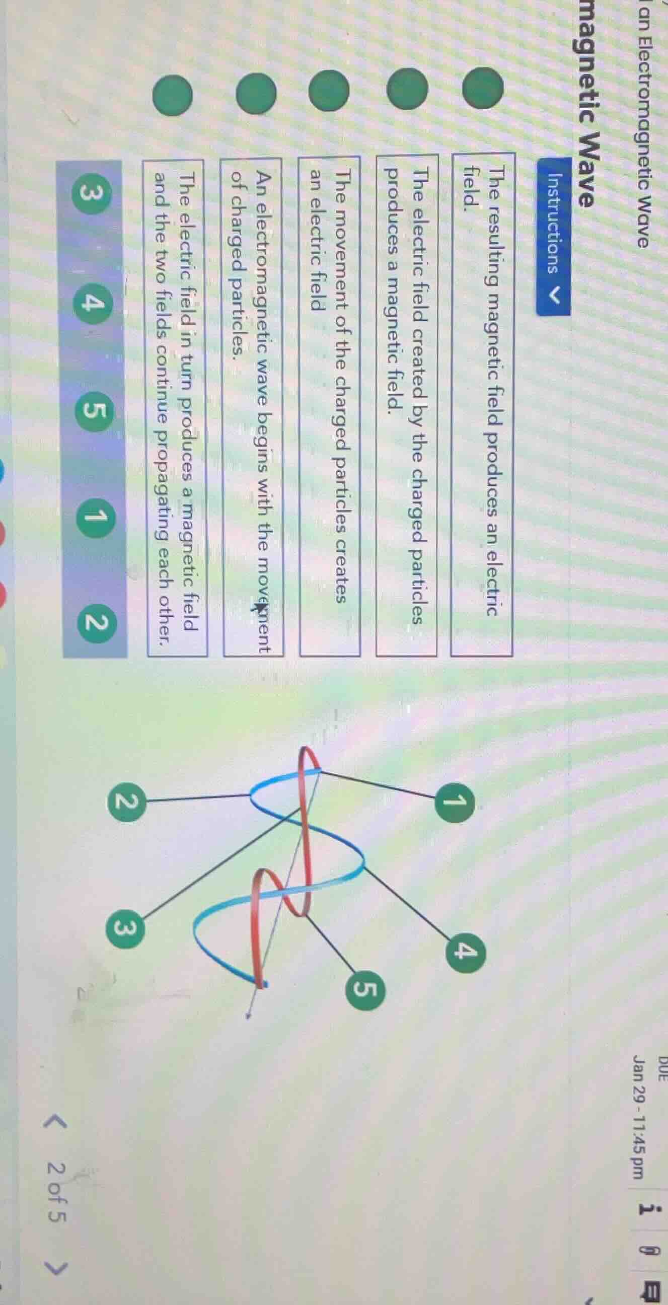 magnetic wave instructions the resulting magnetic field produces an ele…