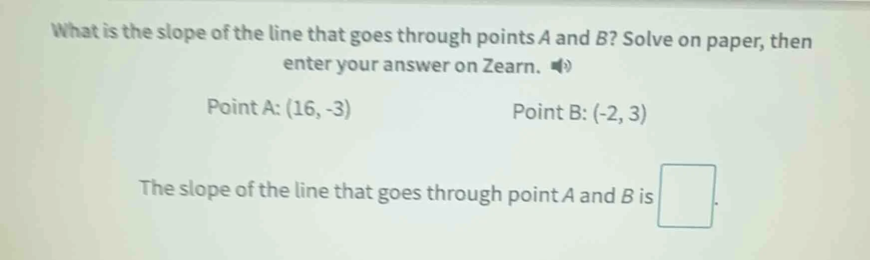 what is the slope of the line that goes through points a and b? solve o…