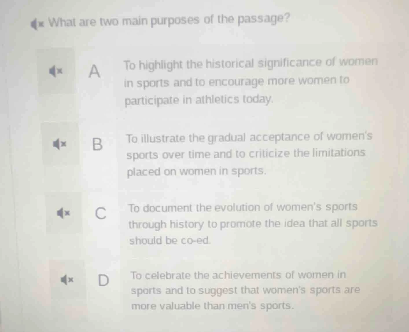 what are two main purposes of the passage? a to highlight the historica…