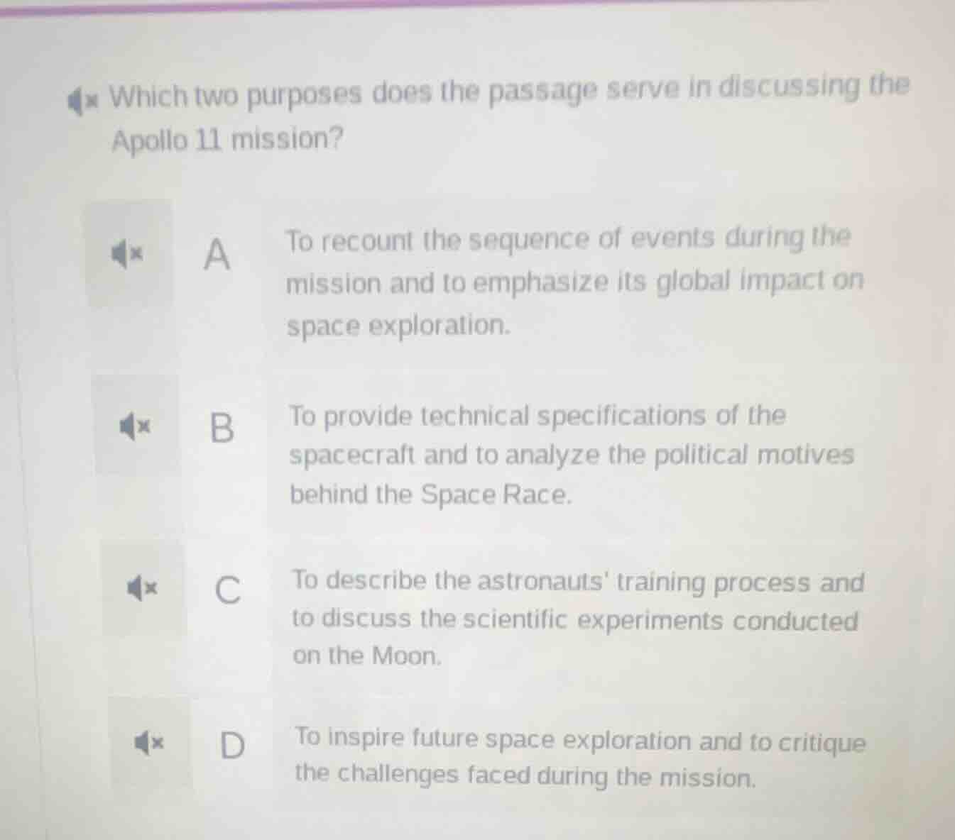 which two purposes does the passage serve in discussing the apollo 11 m…