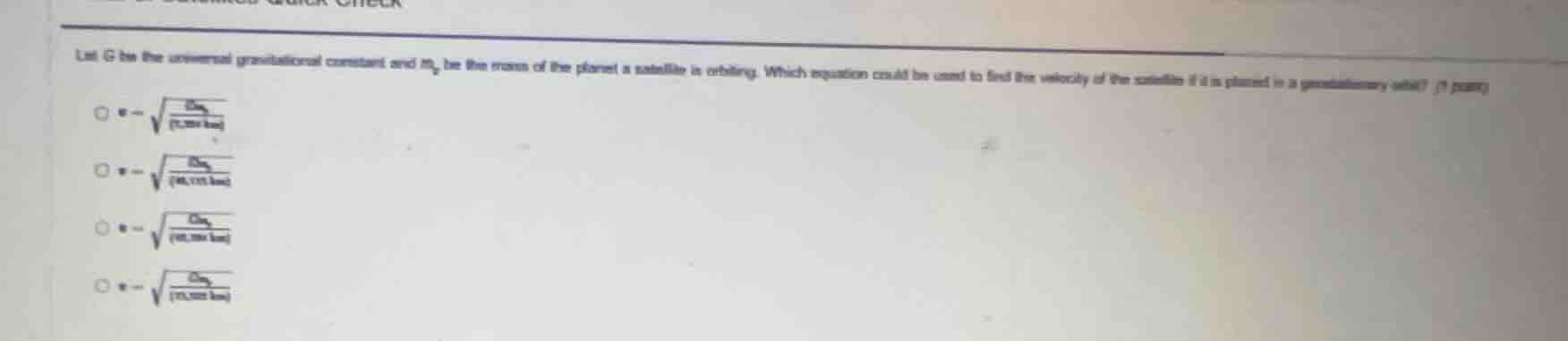 let g be the universal gravitational constant and ( m_p ) be the mass o…