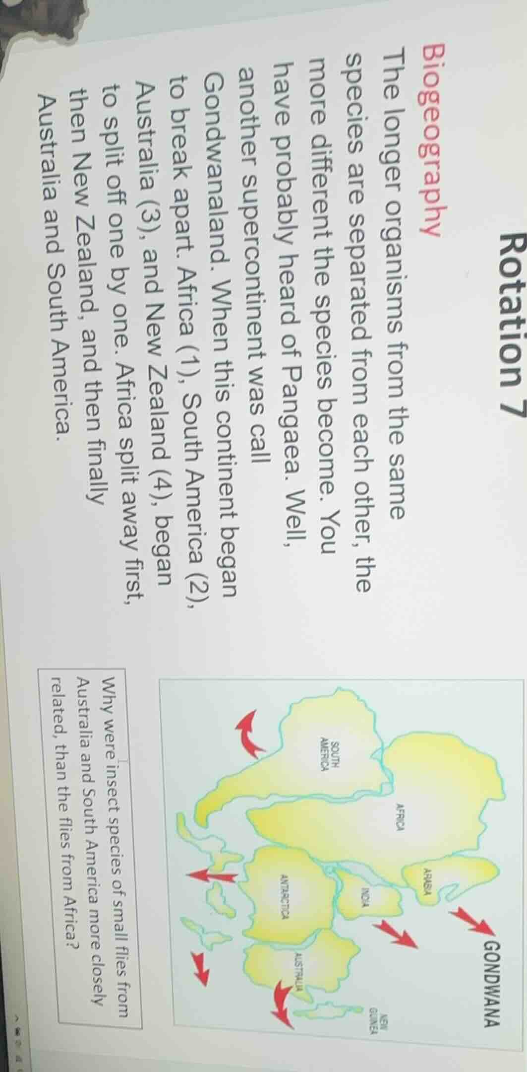 biogeography the longer organisms from the same species are separated f…