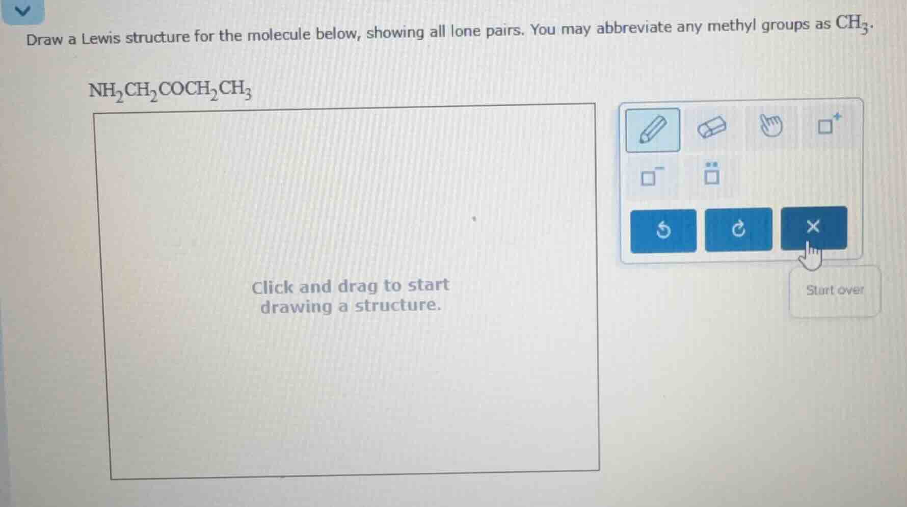 draw a lewis structure for the molecule below, showing all lone pairs. …