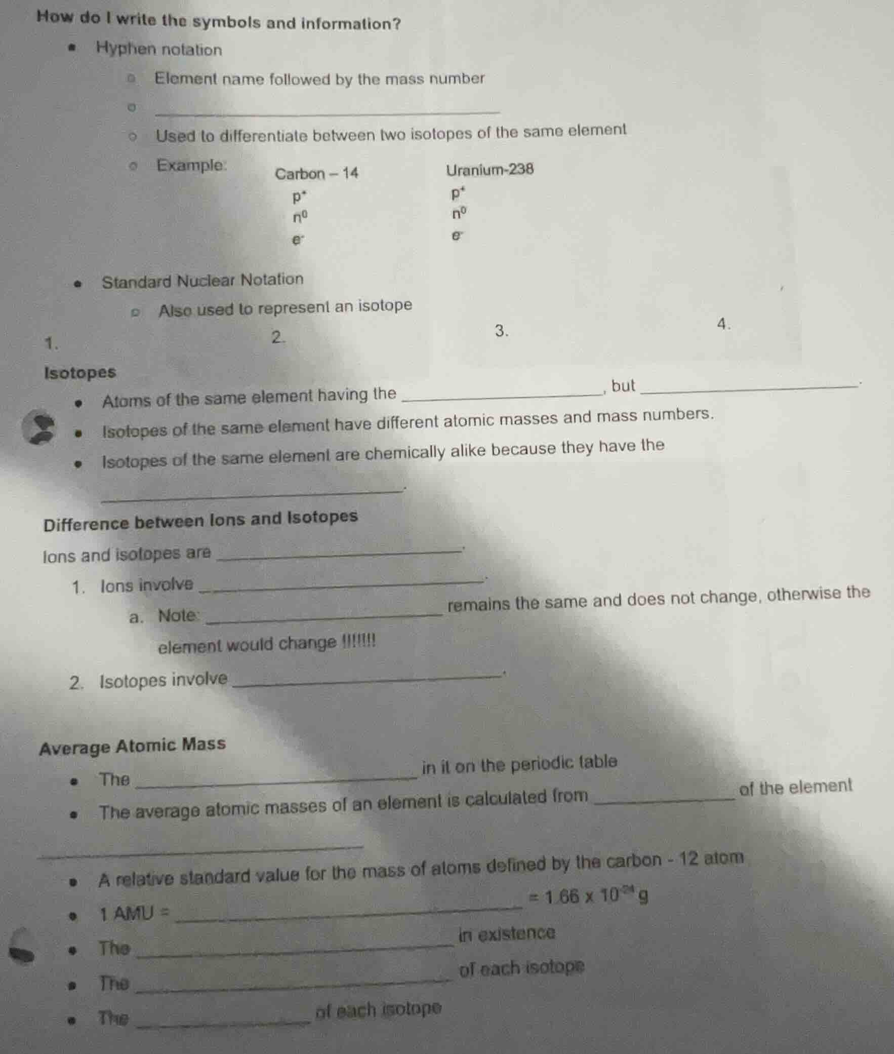 how do i write the symbols and information? - hyphen notation - element…
