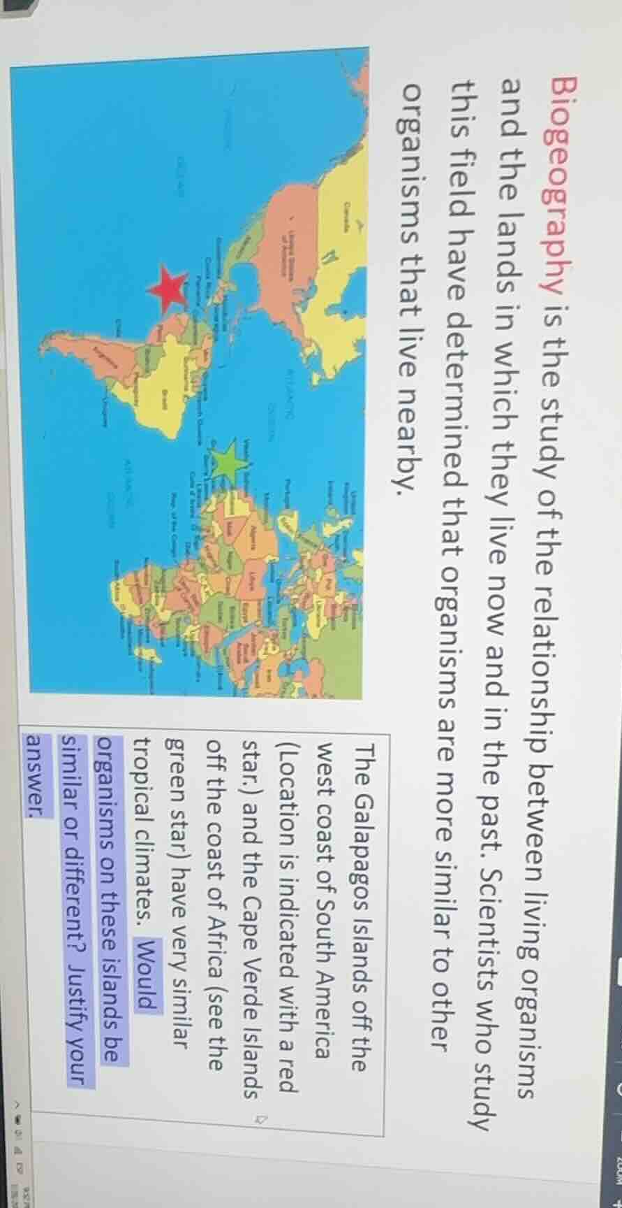 biogeography is the study of the relationship between living organisms …