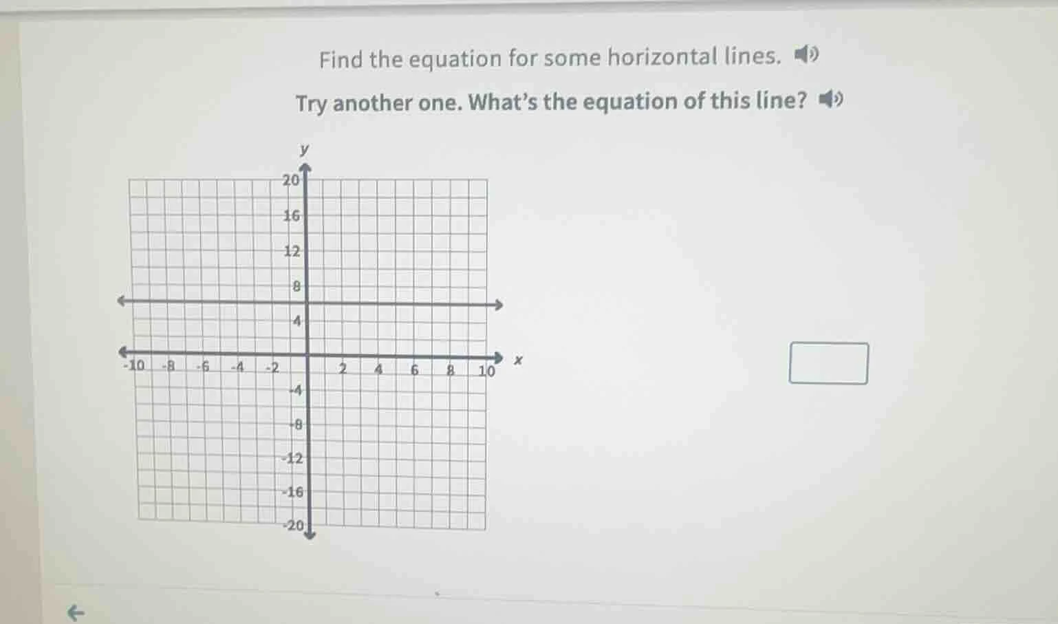 find the equation for some horizontal lines. try another one. what’s th…