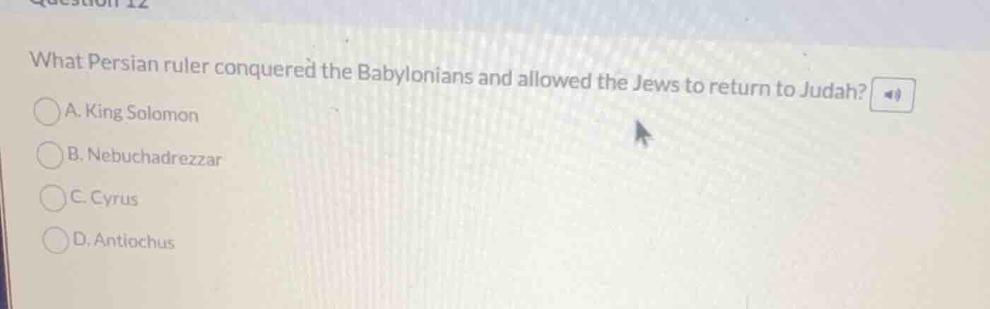 what persian ruler conquered the babylonians and allowed the jews to re…