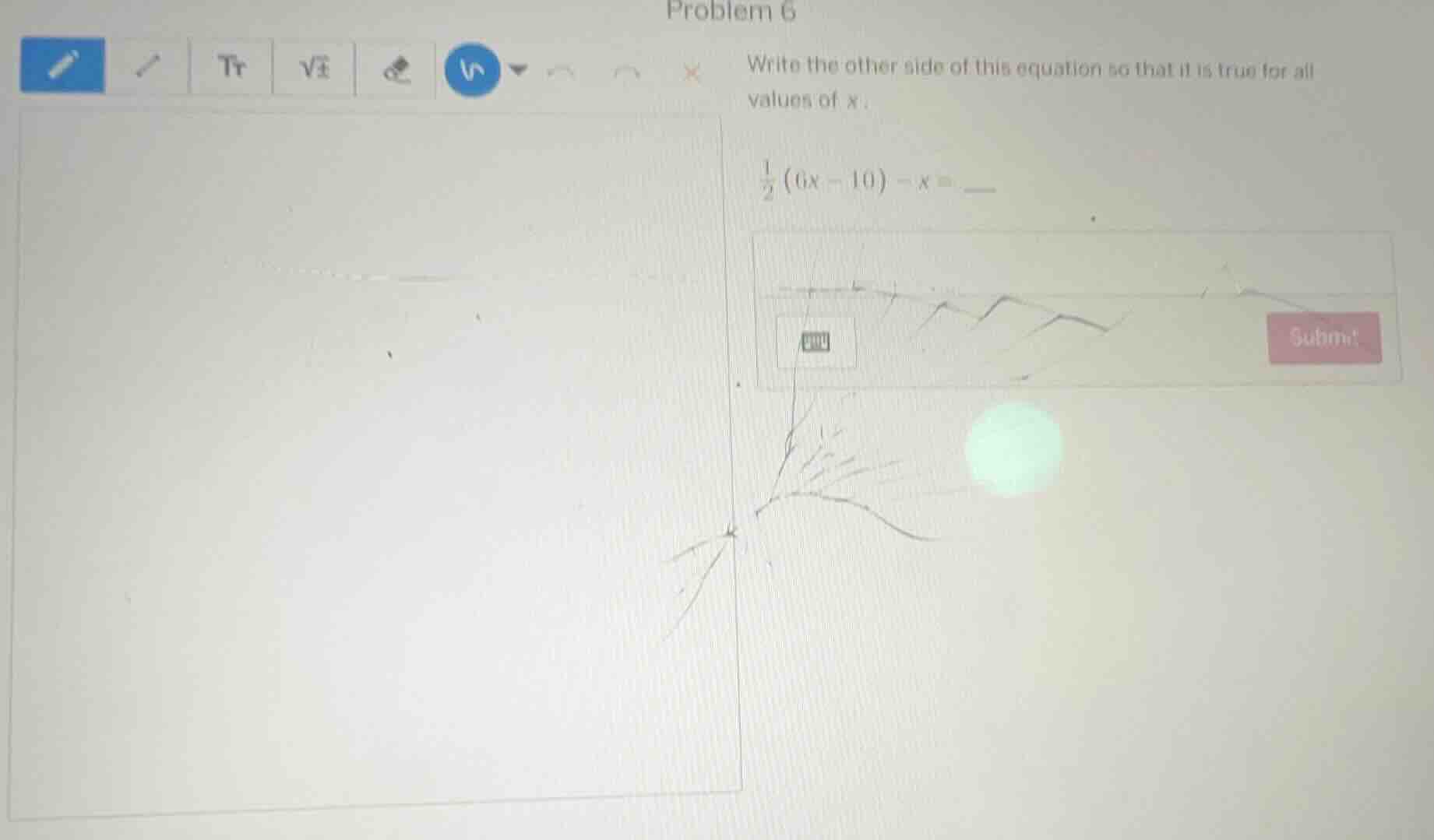 problem 6 write the other side of this equation so that it is true for …