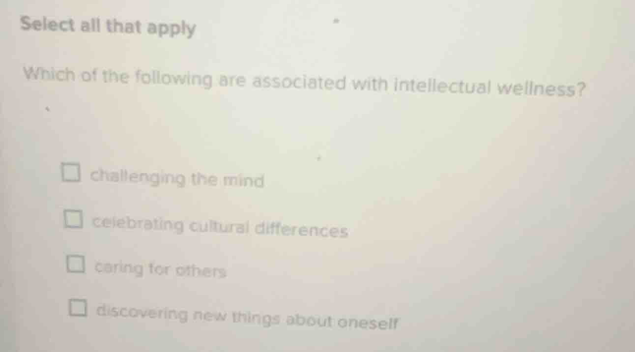 select all that apply which of the following are associated with intell…