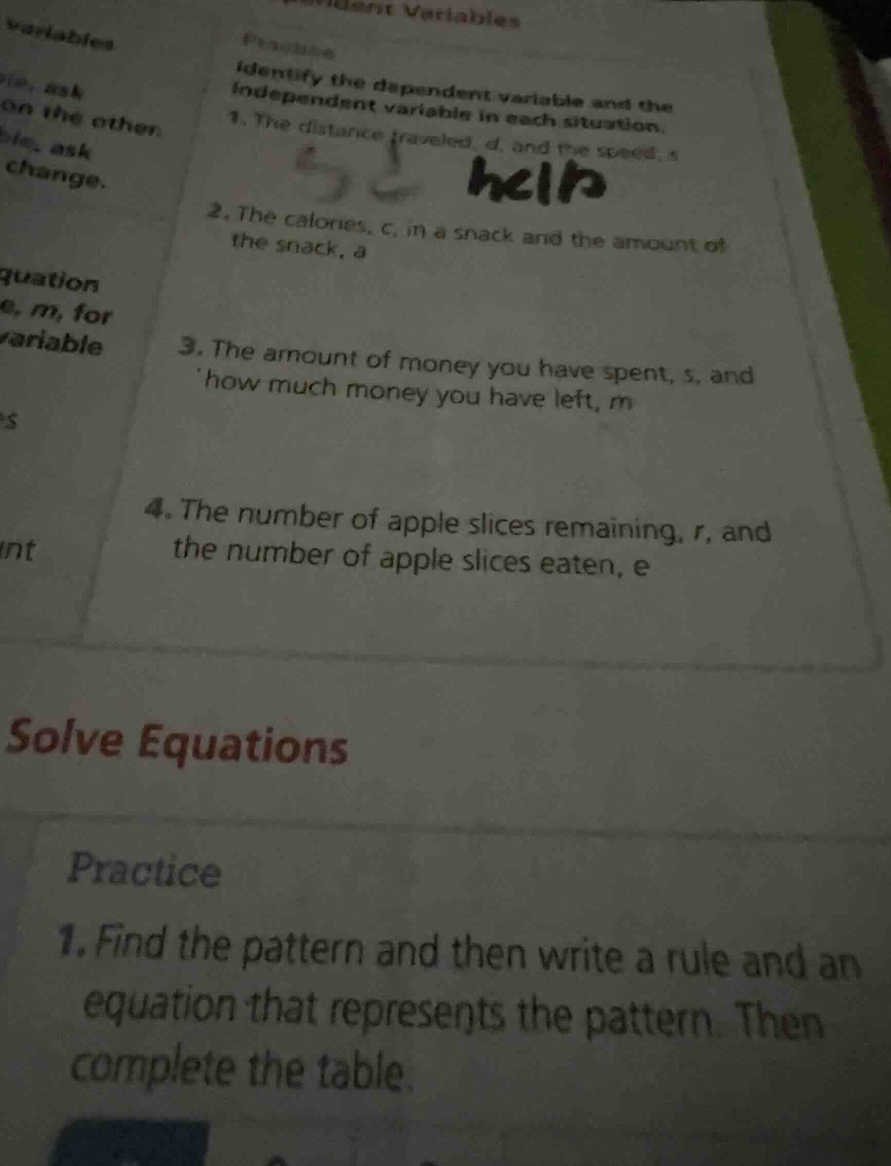 practice identify the dependent variable and the independent variable i…