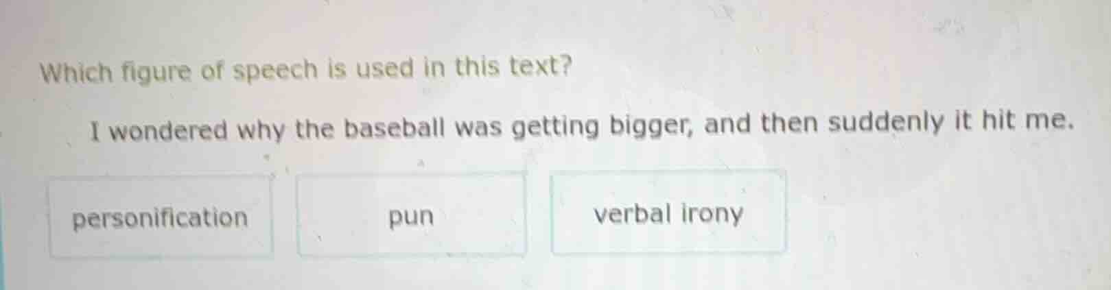 which figure of speech is used in this text? i wondered why the basebal…