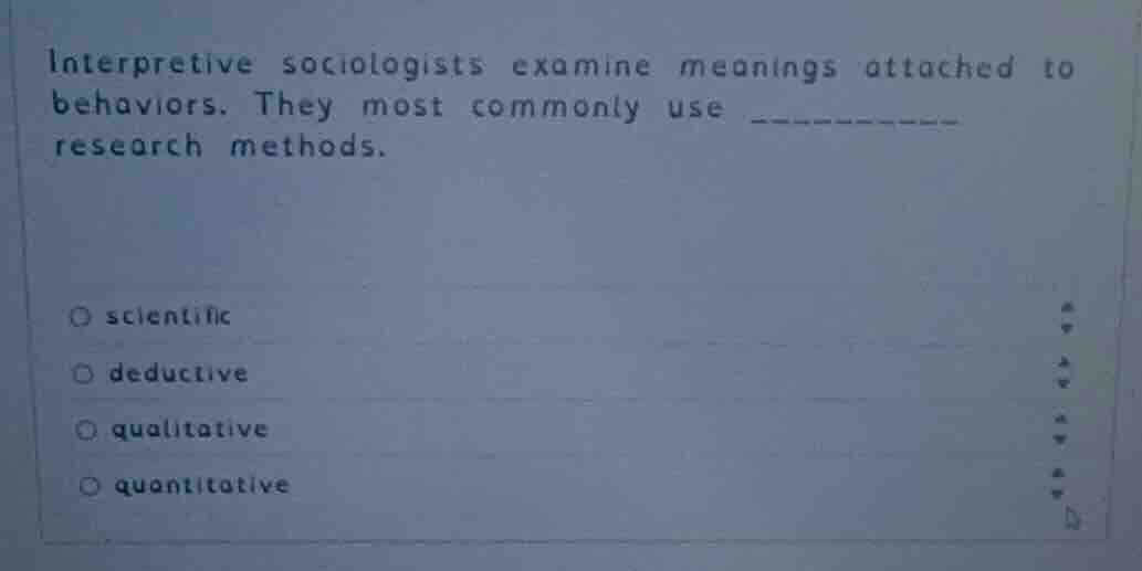 interpretive sociologists examine meanings attached to behaviors. they …