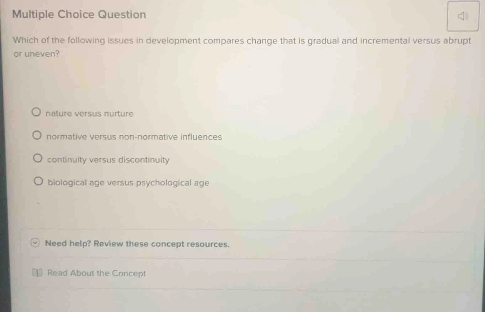 multiple choice question which of the following issues in development c…