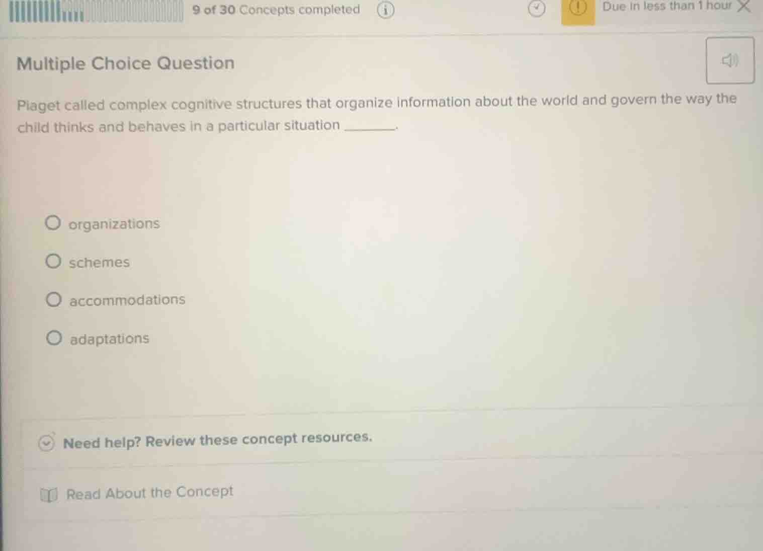 multiple choice question piaget called complex cognitive structures tha…