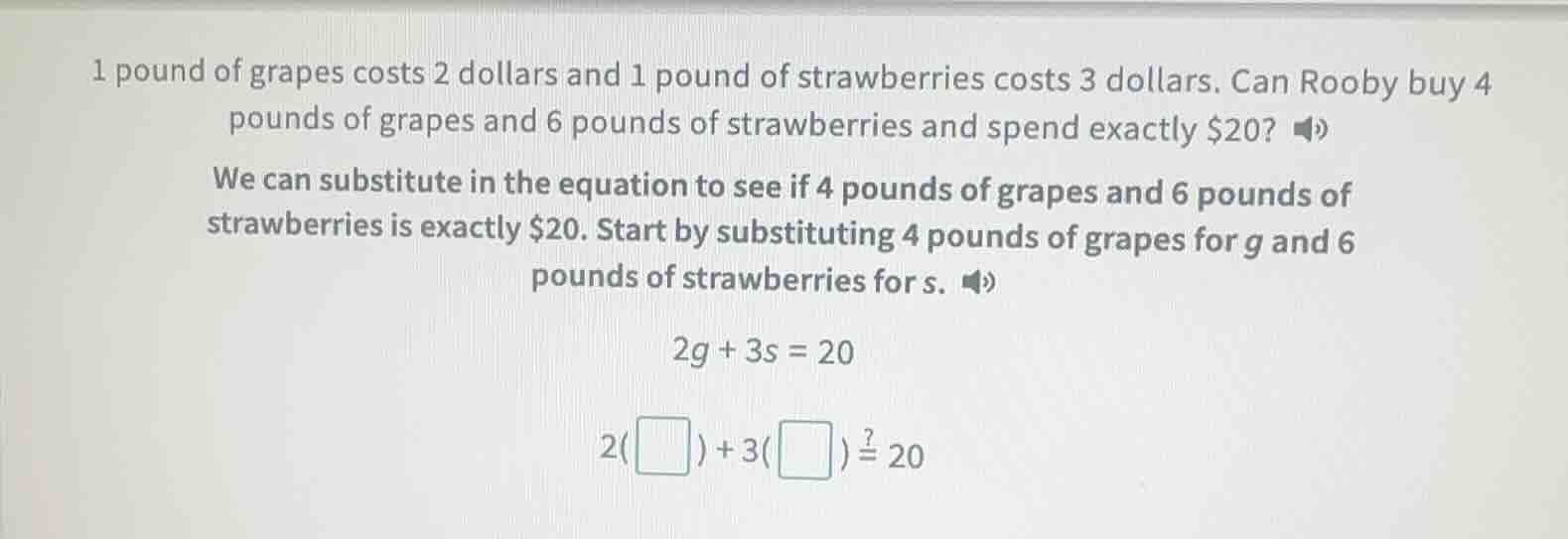 1 pound of grapes costs 2 dollars and 1 pound of strawberries costs 3 d…