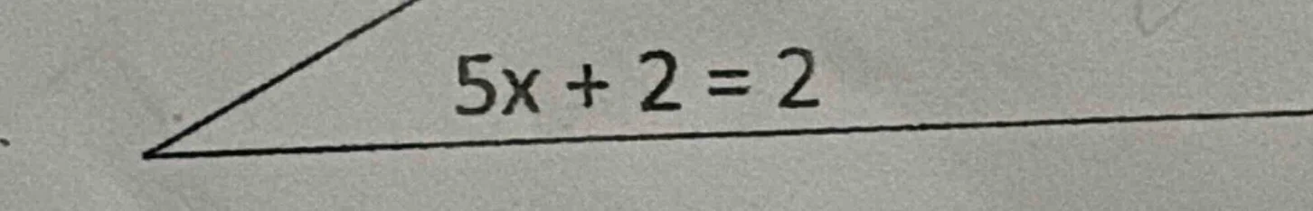5x + 2 = 2