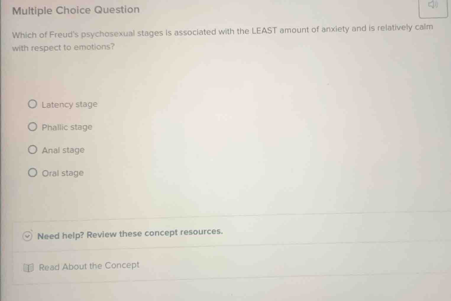 multiple choice question which of freuds psychosexual stages is associa…