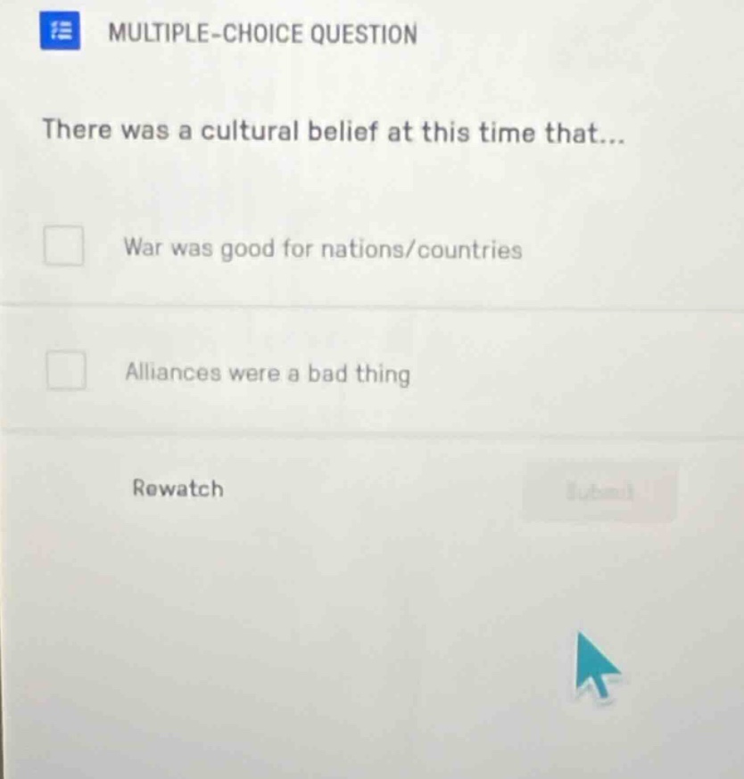 multiple-choice question there was a cultural belief at this time that.…