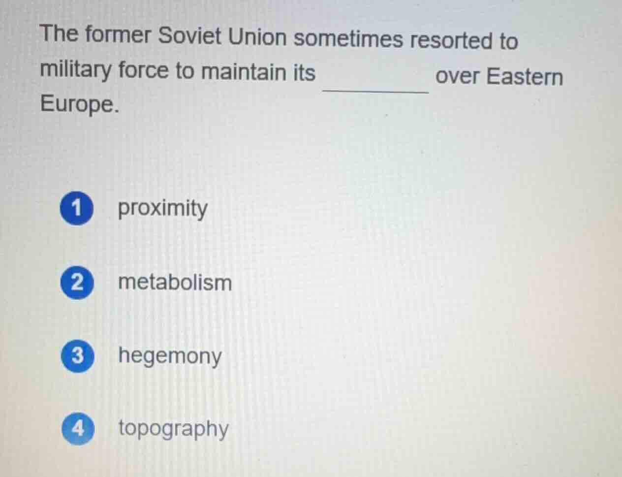 the former soviet union sometimes resorted to military force to maintai…