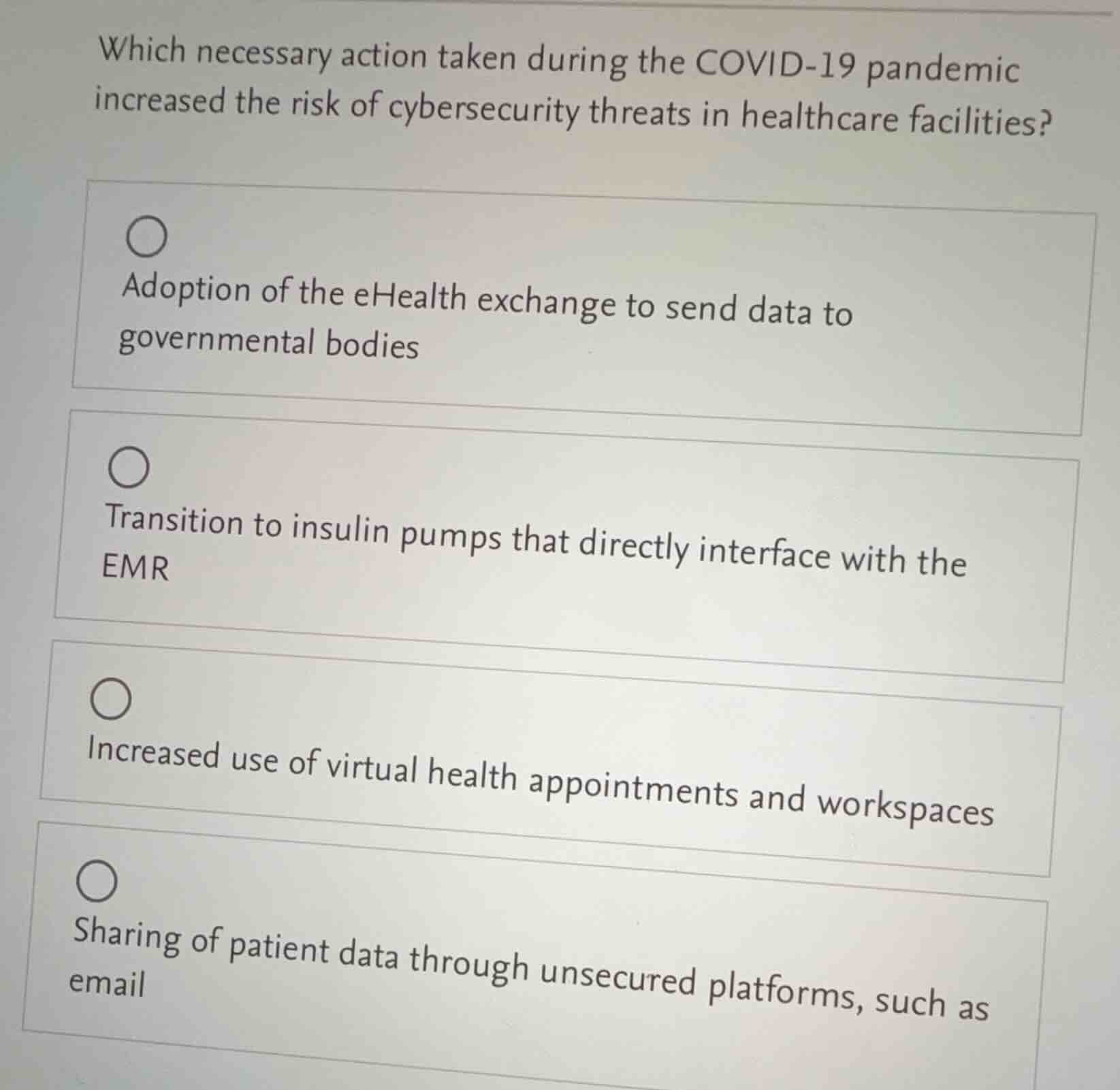 which necessary action taken during the covid-19 pandemic increased the…