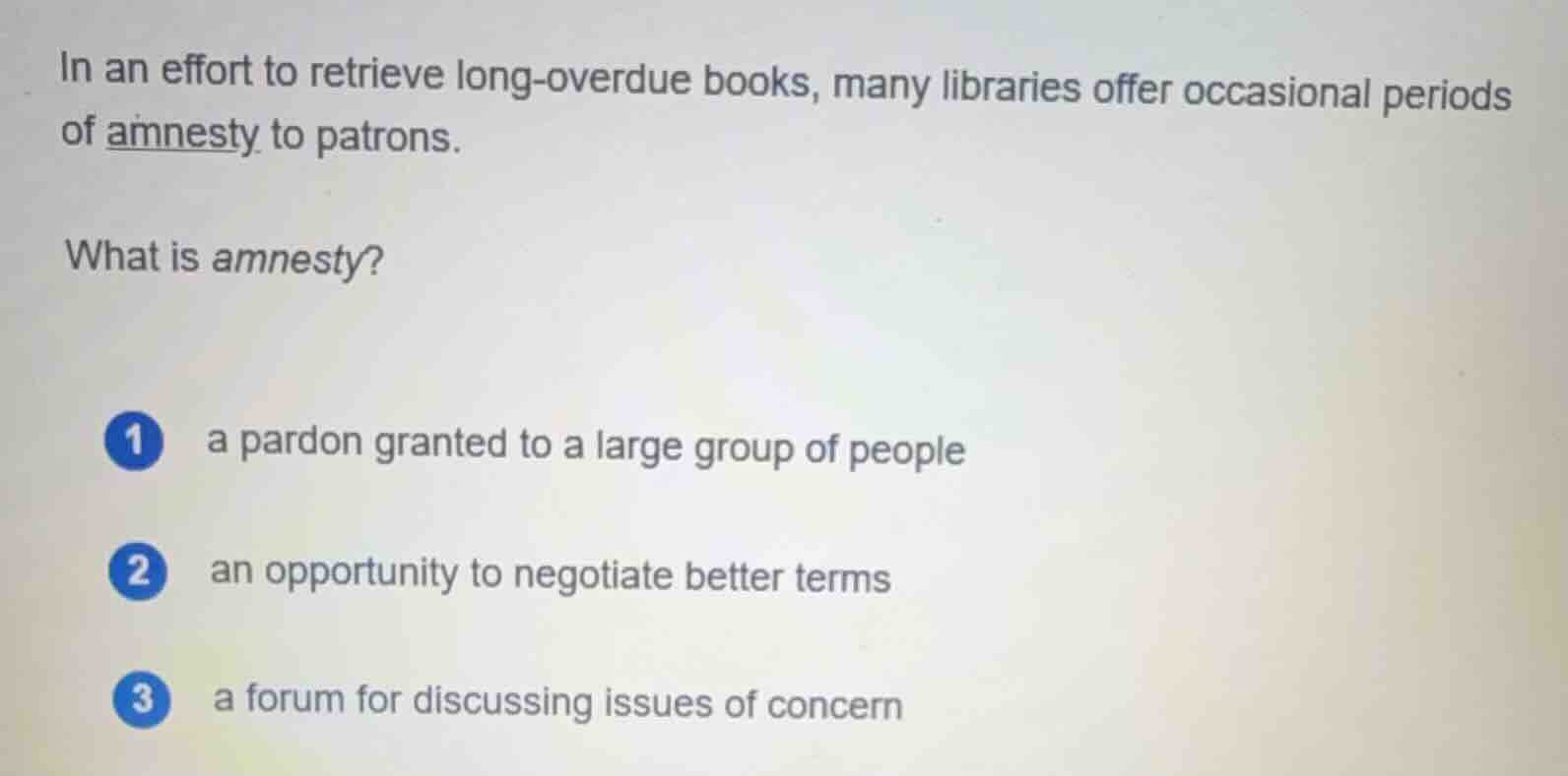 in an effort to retrieve long - overdue books, many libraries offer occ…