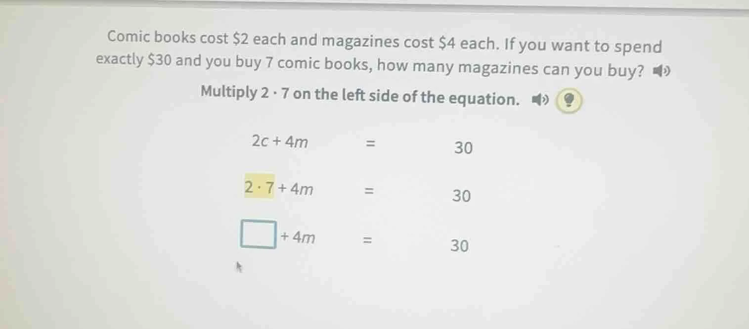comic books cost $2 each and magazines cost $4 each. if you want to spe…